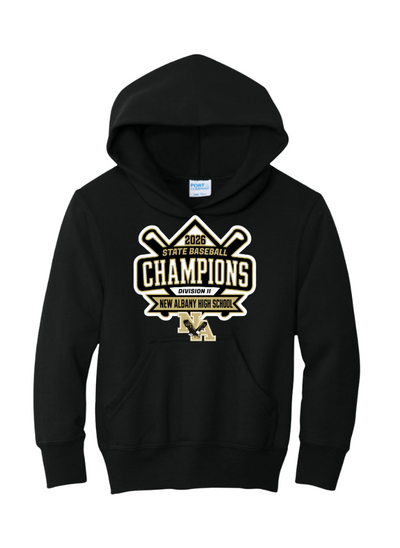 Youth NAHS Baseball Official 2026 STATE CHAMPION Fleece Hoodie