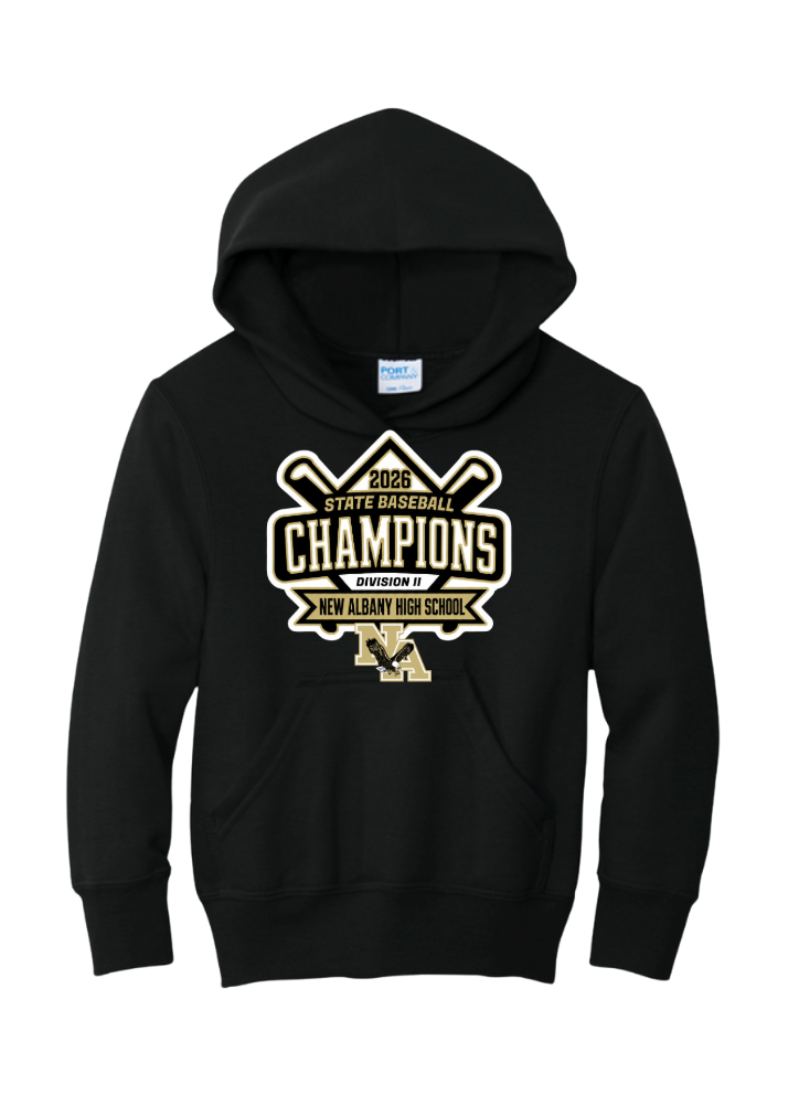 Youth NAHS Baseball Official 2026 STATE CHAMPION Fleece Hoodie