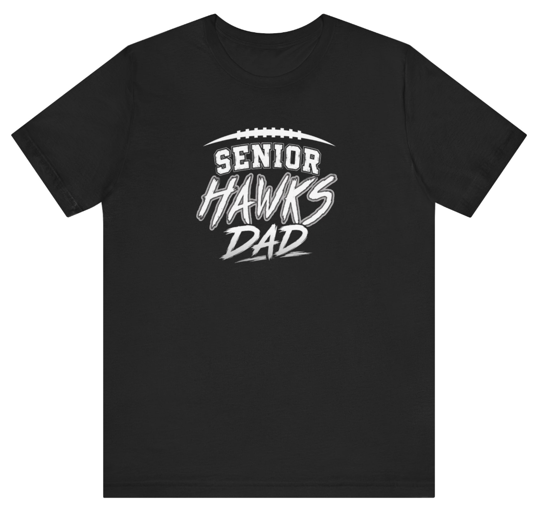 Westerville Central 2027 Senior Football Dad Graphic Short Sleeve Bella + Canvas Soft Tee