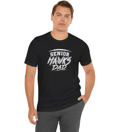 Westerville Central 2027 Senior Football Dad Graphic Short Sleeve Bella + Canvas Soft Tee