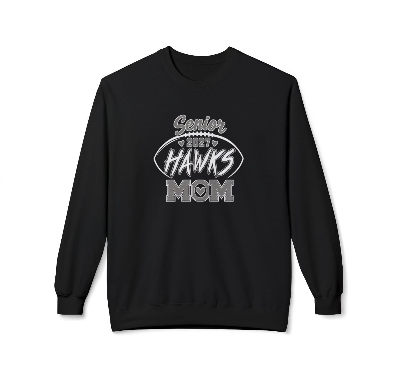 Westerville Central 2027 Senior Football Mom Graphic Crewneck Sweatshirt