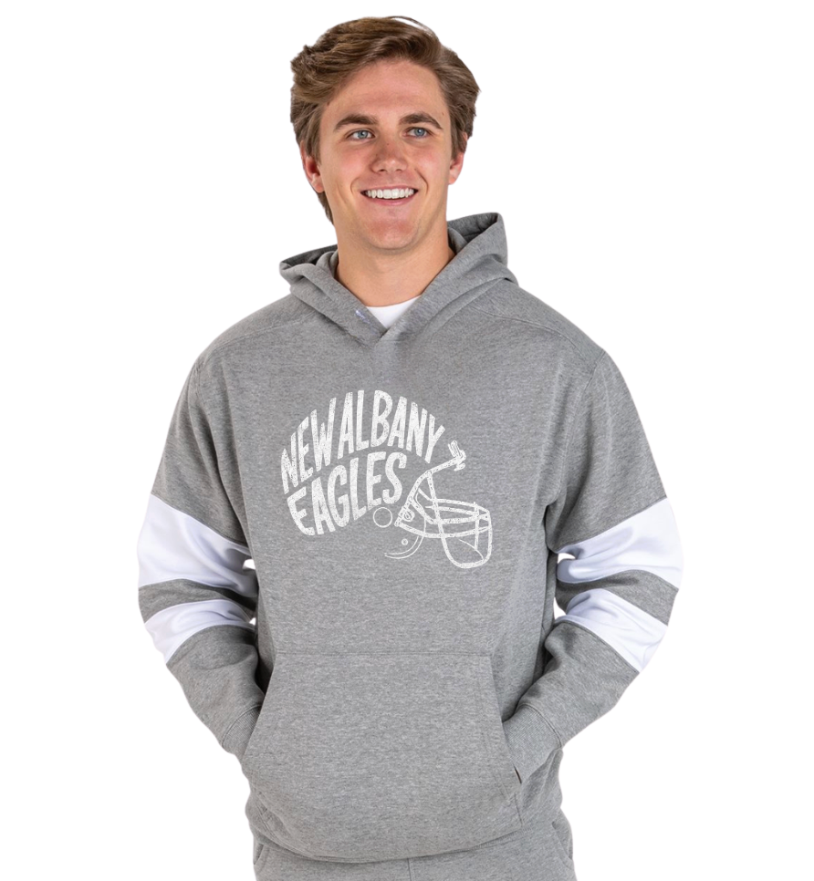 Adult Unisex New Albany Vintage Vibes Football Helmet Graphic Holloway Brand Hoodie