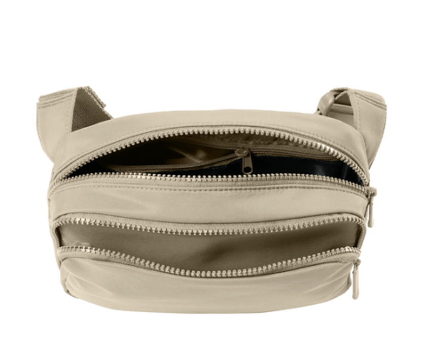 New Albany Logo Dual-Compartment Crossbody Bag