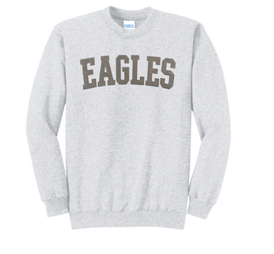Adult Unisex New Albany Eagles Varsity Patch Letter Embroidered Sweatshirt
