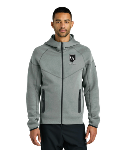 Adult Unisex Nike Tech Fleece Full Zip-Hoodie with Embroidered Columbus Academy Tennis Logo