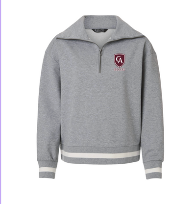 Women's Columbus Academy Soccer Graphic Heritage Prep Quarter-Zip Pullover
