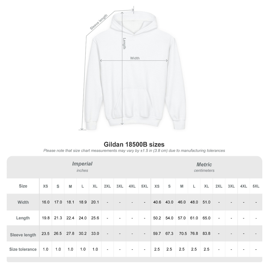 Youth Choose your Graphic Hoodie with Customized Back - Columbus Academy Fall Sports