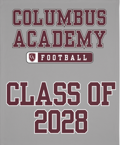 CUSTOMIZED Choose your Graphic Super Soft Reversible Velveteen Microfiber Blanket (Two-sided print) - Columbus Academy Fall Sports