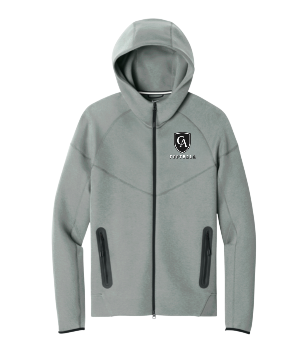 Adult Unisex Nike Tech Fleece Full Zip-Hoodie with Embroidered Columbus Academy Football Logo