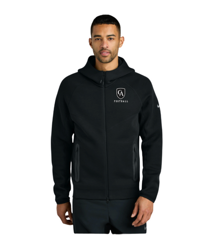 Adult Unisex Nike Tech Fleece Full Zip-Hoodie with Embroidered Columbus Academy Football Logo