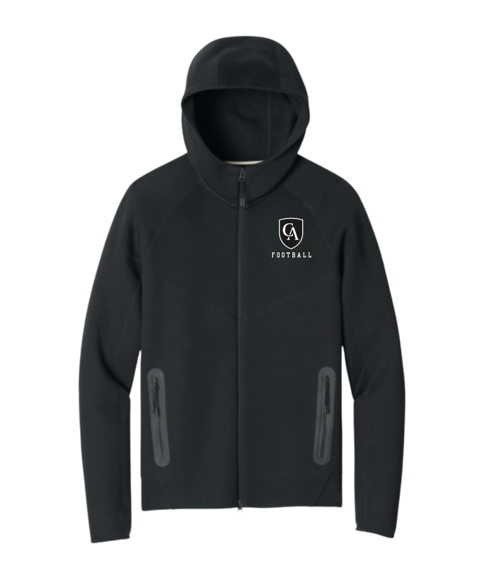 Adult Unisex Nike Tech Fleece Full Zip-Hoodie with Embroidered Columbus Academy Football Logo