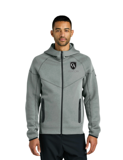 Adult Unisex Nike Tech Fleece Full Zip-Hoodie with Embroidered Columbus Academy Football Logo