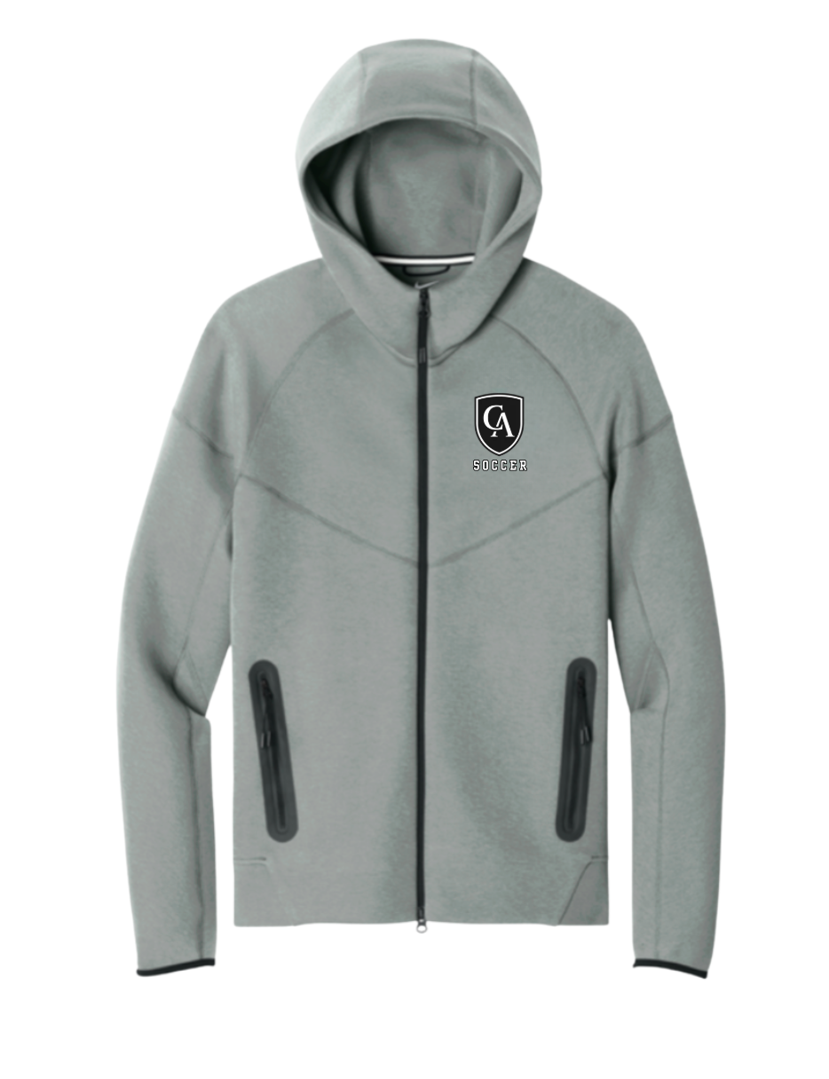 Adult Unisex Nike Tech Fleece Full Zip-Hoodie with Embroidered Columbus Academy Soccer Logo