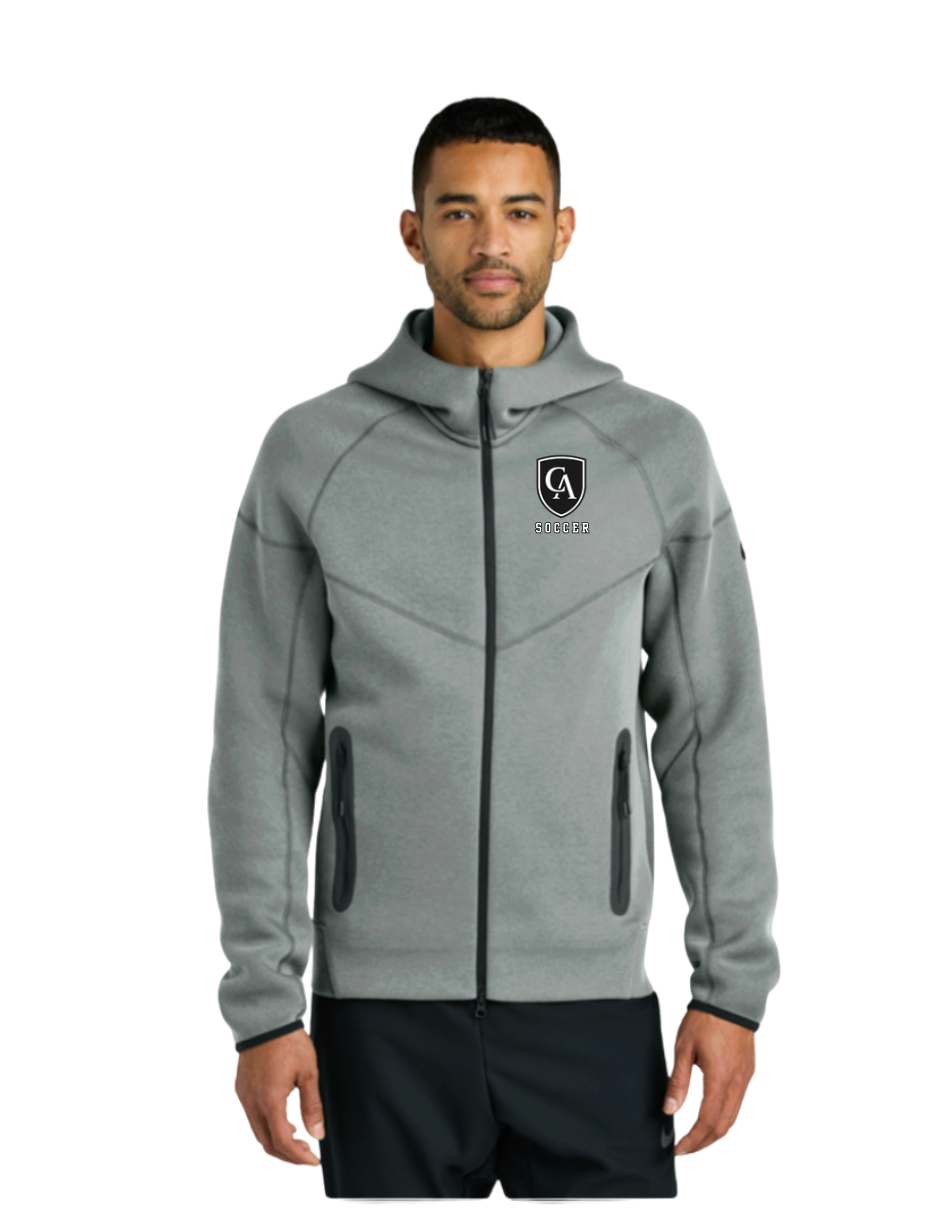 Adult Unisex Nike Tech Fleece Full Zip-Hoodie with Embroidered Columbus Academy Soccer Logo