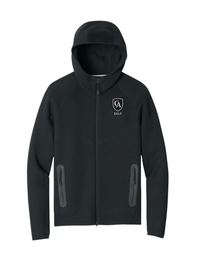 Adult Unisex Nike Tech Fleece Full Zip-Hoodie with Embroidered Columbus Academy Golf Logo