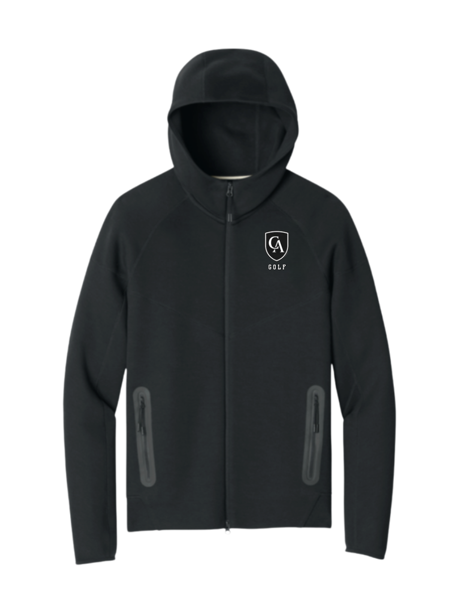 Adult Unisex Nike Tech Fleece Full Zip-Hoodie with Embroidered Columbus Academy Golf Logo