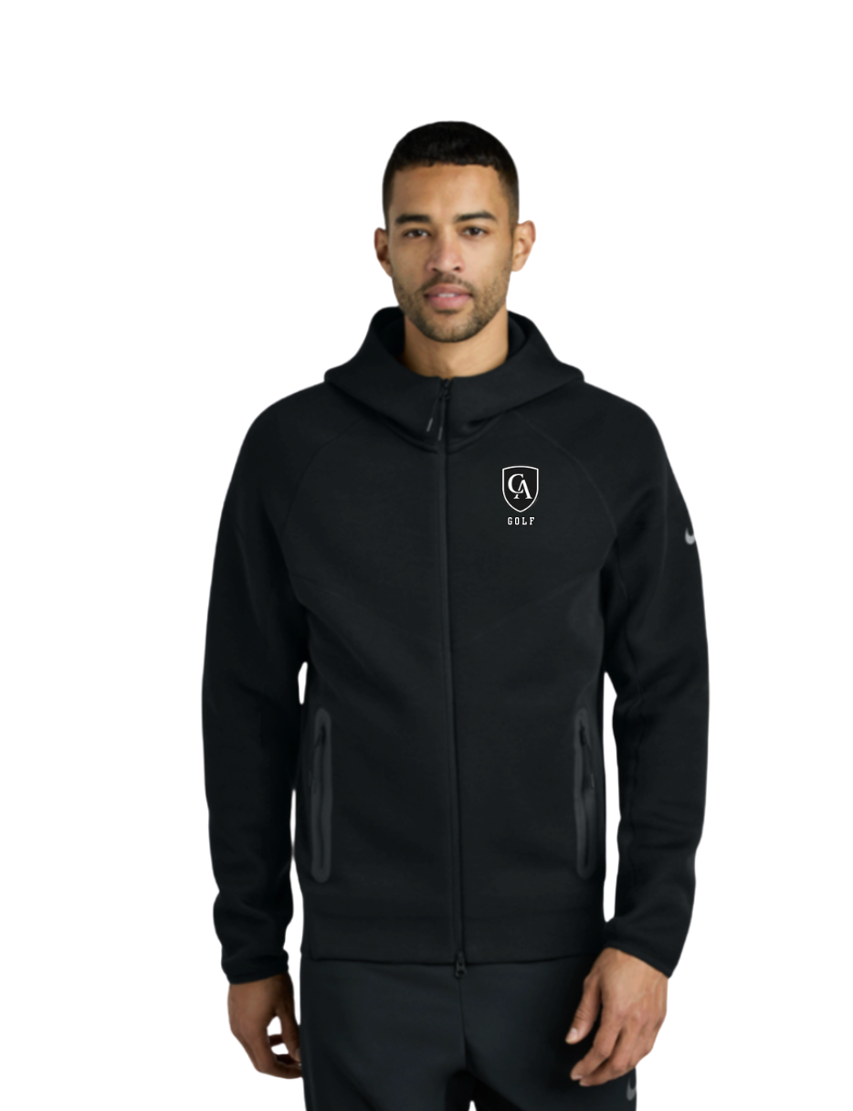 Adult Unisex Nike Tech Fleece Full Zip-Hoodie with Embroidered Columbus Academy Golf Logo