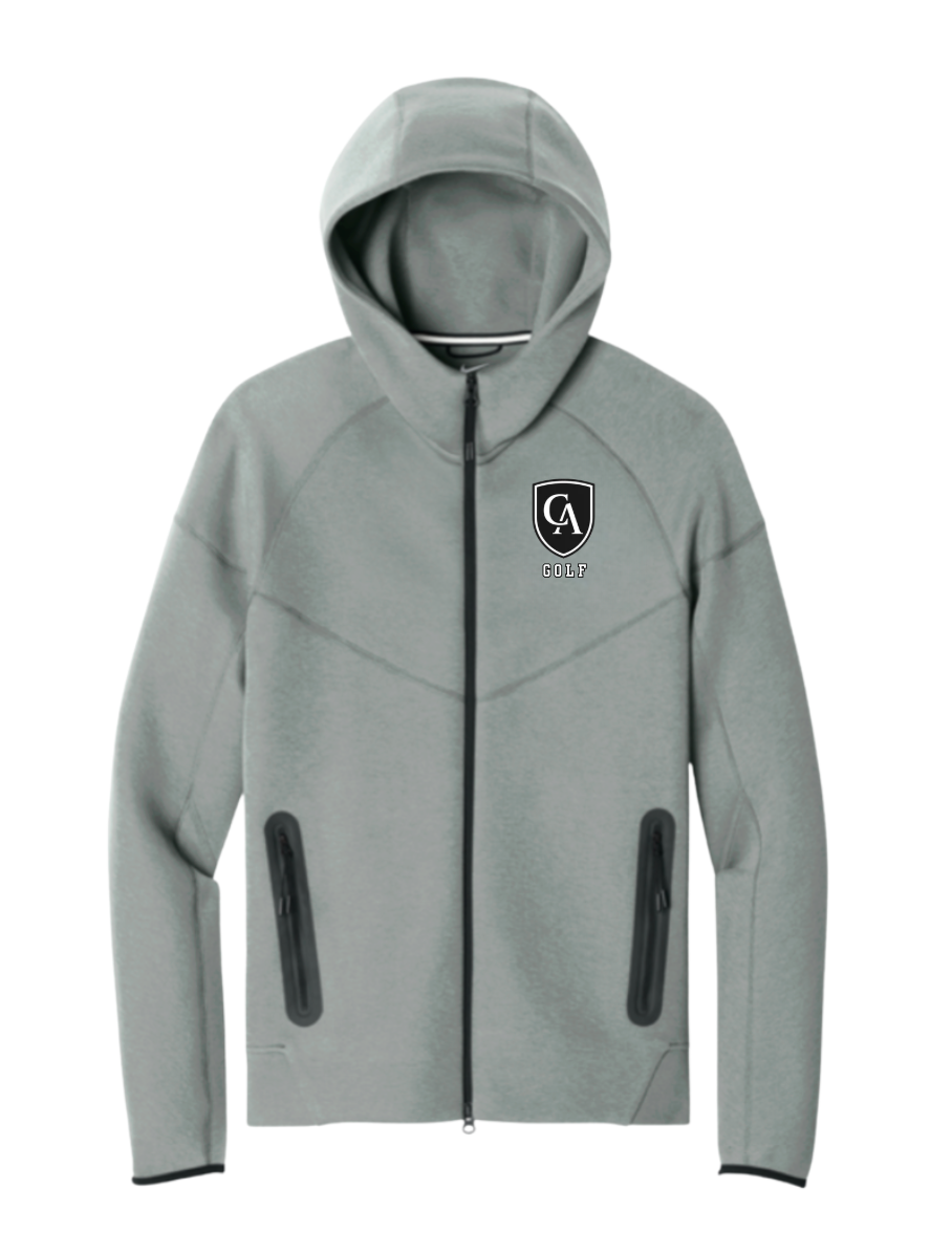 Adult Unisex Nike Tech Fleece Full Zip-Hoodie with Embroidered Columbus Academy Golf Logo
