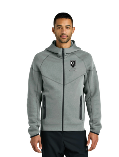 Adult Unisex Nike Tech Fleece Full Zip-Hoodie with Embroidered Columbus Academy Cross Country Logo