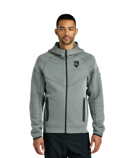 Adult Unisex Nike Tech Fleece Full Zip-Hoodie with Embroidered Columbus Academy Athletic Performance Logo
