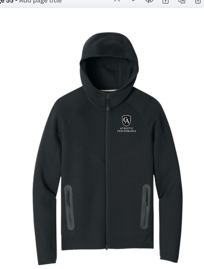 Adult Unisex Nike Tech Fleece Full Zip-Hoodie with Embroidered Columbus Academy Athletic Performance Logo