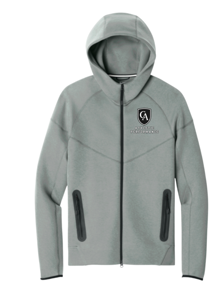 Adult Unisex Nike Tech Fleece Full Zip-Hoodie with Embroidered Columbus Academy Athletic Performance Logo