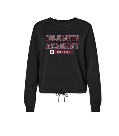 Women's Columbus Academy Soccer Graphic Boxy Fleece Crewneck Sweatshirt