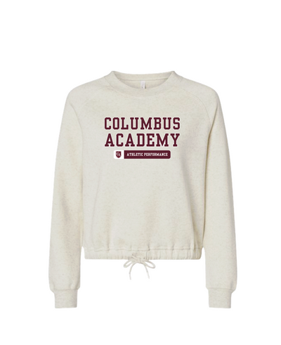 Women's Columbus Academy Athletic Performance Graphic Boxy Fleece Crewneck Sweatshirt