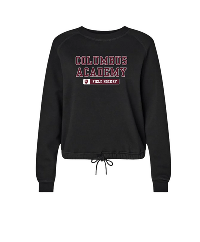 Women's Columbus Academy Field Hockey Graphic Boxy Fleece Crewneck Sweatshirt