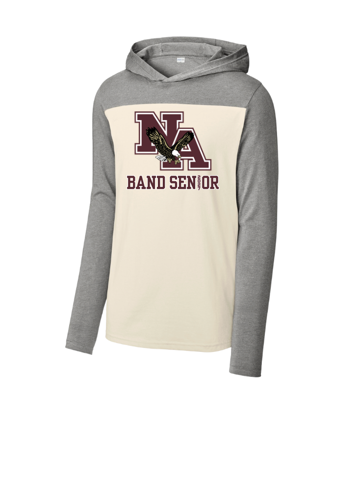 Adult Unisex New Albany Band 2027 Senior Graphic Sport-Tek® Halftime Long Sleeve Hoodie Tee
