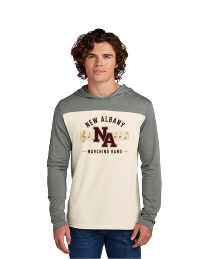 Adult Unisex New Albany Marching Melodies Graphic Sport-Tek® Halftime Long Sleeve Hoodie Tee