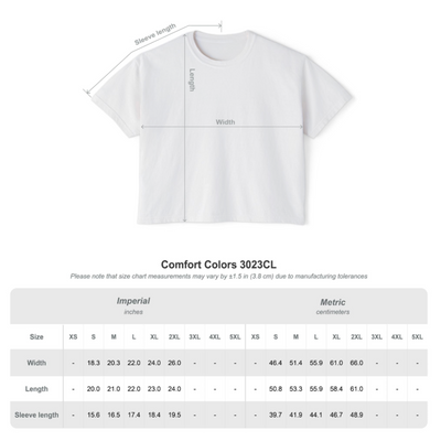 Adult Unisex Choose your Graphic Short Sleeve Boxy Crop with Customized Back - New Albany Band