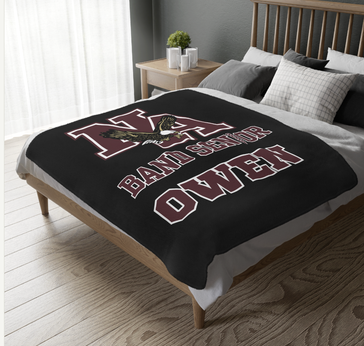 CUSTOMIZED Choose your Graphic Super Soft Reversible Velveteen Microfiber Blanket (Two-sided print) - New Albany Band