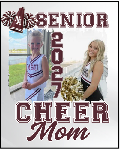 Adult Unisex NAHS Senior Cheer Mom or Dad Photo Tee