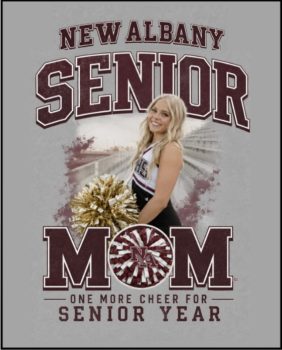 Adult Unisex NAHS Senior Cheer Mom or Dad Photo Tee