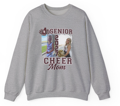 Adult Unisex NAHS Senior Cheer Mom or Dad Photo Sweatshirt