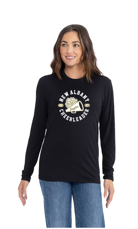 Adult Unisex New Albany Cheerleader Graphic Long Sleeve Super Soft Tee