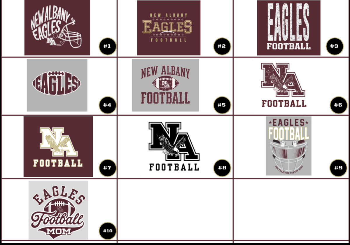 Youth Choose your Graphic Hoodie with Customized Back - New Albany Youth Tackle