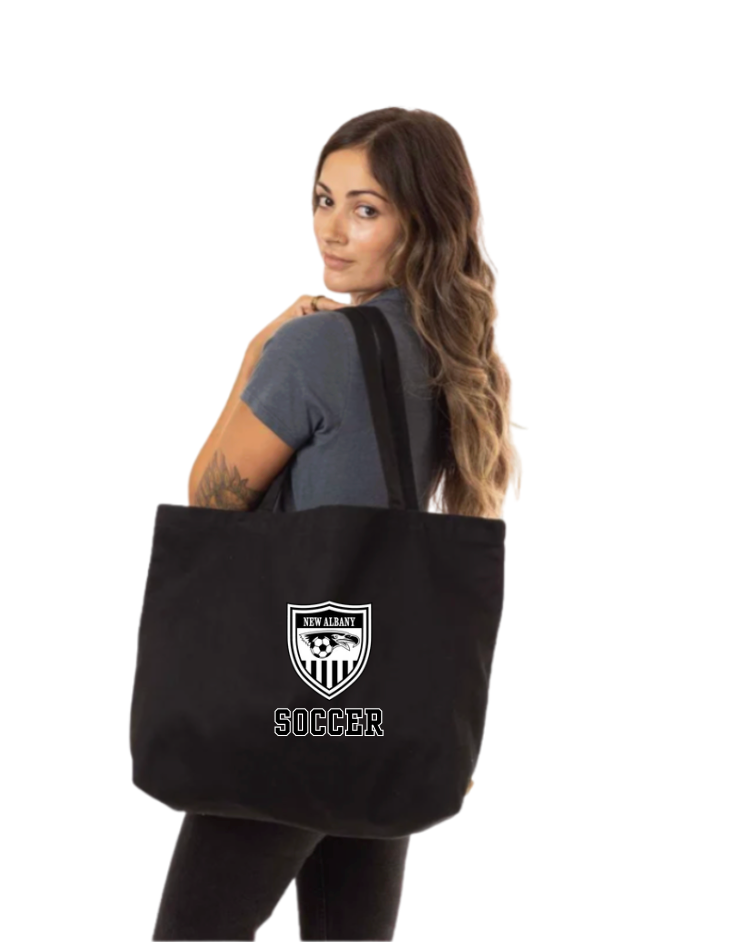 New Albany Youth Soccer League Crest Graphic Large Eco Tote