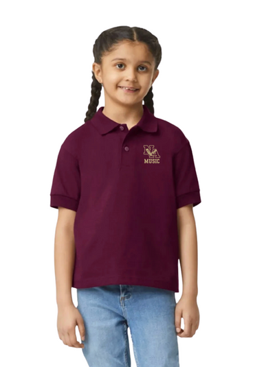 YOUTH SIZING 2026-27 Middle School Band, Orchestra and Choir Concert Music Polo - New Albany Eagles