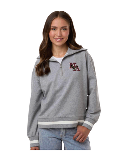Women's New Albany Classic Logo Graphic Heritage Prep Quarter-Zip Pullover