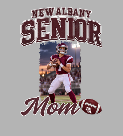 Adult Unisex NAHS Senior Football Mom or Dad Photo Sweatshirt