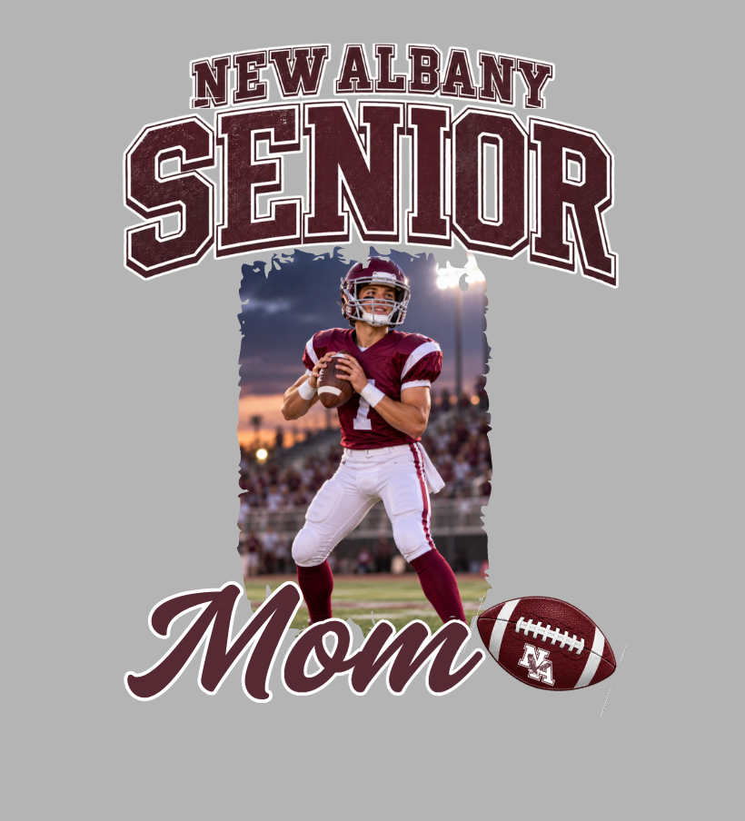 Adult Unisex NAHS Senior Football Mom or Dad Photo Sweatshirt