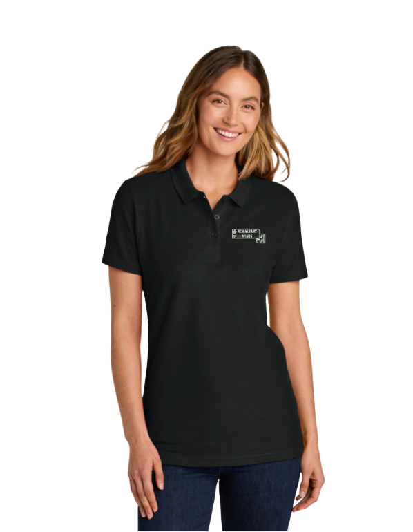 Women's Gildan Softstyle Pique Polo with New Albany Winds Embroidered Logo