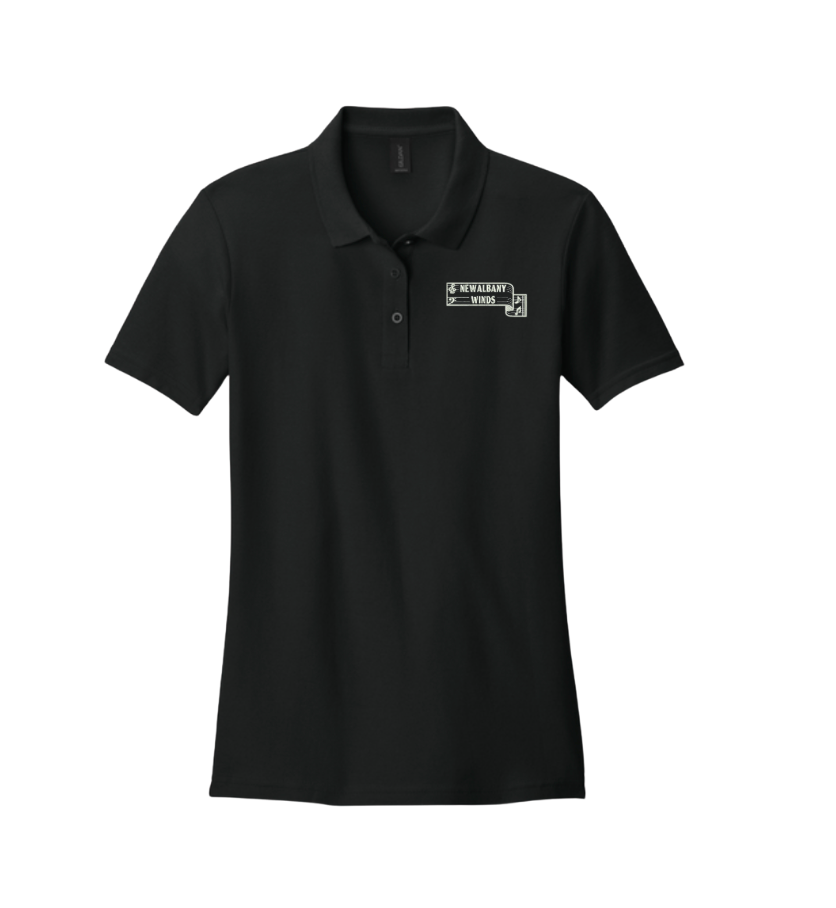 Women's Gildan Softstyle Pique Polo with New Albany Winds Embroidered Logo