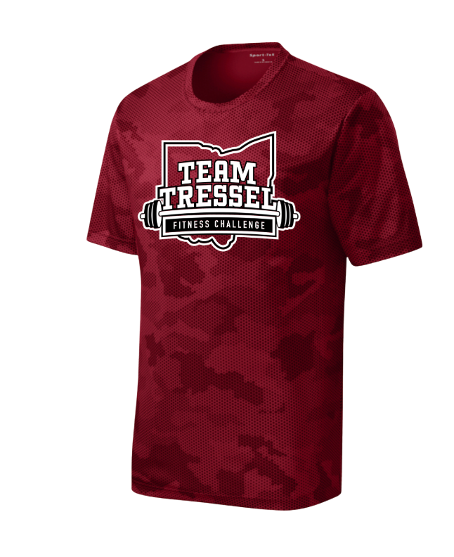 Youth Team Tressel Fitness Challenge Sport Tek Camo Hex Performance Tee