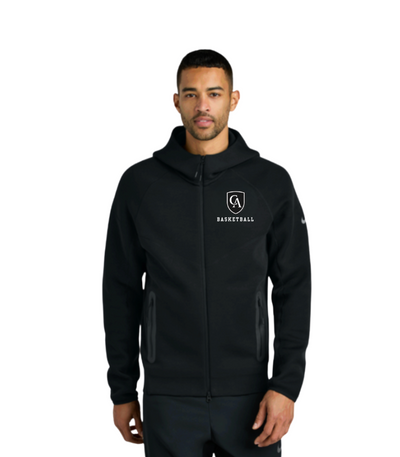 Adult Unisex Nike Tech Fleece Full Zip-Hoodie with Embroidered Columbus Academy Ice Hockey Logo
