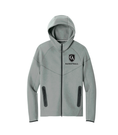 Adult Unisex Nike Tech Fleece Full Zip-Hoodie with Embroidered Columbus Academy Ice Hockey Logo