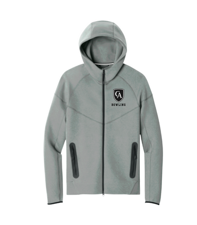 Adult Unisex Nike Tech Fleece Full Zip-Hoodie with Embroidered Columbus Academy Bowling Logo