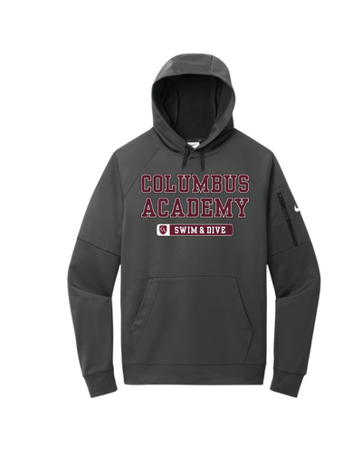 Adult Unisex Columbus Academy Bowling Graphic Nike Therma-FIT Pocket Pullover Performance Fleece Hoodie